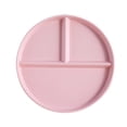 thumbnail image 1 of Wheat Straw Round Divided Plate Durable 3 Grids Anti-fall Food Tray Reusable Compartment Plate Breakfast pink, 1 of 6