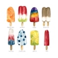 thumbnail image 2 of Robinson, Carol 26x26 Black Ornate Wood Framed with Double Matting Museum Art Print Titled -  Popsicles Favorite Flavor, 2 of 4