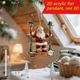 thumbnail image 3 of FeiFu Santa Claus 2D Acrylic Car Rearview Mirror Hanging Ornament Decorative Prop Lightweight Suitable for Car Interior Decoration or Holiday Gift, 3 of 4