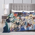 thumbnail image 4 of Genshin Impact Bed Blanket Air Conditioner Quilt Ultra Soft Flannel Blanket All Season Fuzzy Blanket Reversible Fluffy Plush Blanket 80"X60", 4 of 8