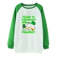 thumbnail image 4 of Chemises pour Femmes Décontractées à Manches Longues, Col Rond, Hauts Amples, Blouse Imprimée, Chandail en Molleton Graphique, Chemises pour la Saint-Patrick pour Femmes, 4 of 4