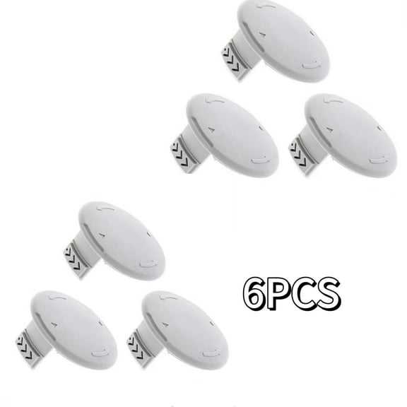 Brondbend 6 Pack Replacement Trimmers Spool Cover Cap Compatible with Ryobi One 18V, 24V, 40V Cordless Trimmers Weed Eater, 993373001 Trimmer Spool Line Cap Replacement Parts for Ryobi