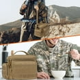 thumbnail image 7 of OPUX Tactical Lunch Box for Men, Tan Mens Insulated Lunch Bag for Adult, Leakproof Soft Lunch Cooler with MOLLE Mesh Side Pockets, Multicam Heavy Duty Lunchbox Pail for Work Women, Medium 10 Cans, 7 of 7