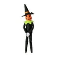 thumbnail image 4 of Nmdmisc 14" Halloween Xmas Pumpkin Elf Plush Stuffed Doll,Handmade Pumpkin Elf Toy with Black Hat,White Gloves and Cape for Halloween and Autumn Harvest Holiday Tabletop Home Decorations, 4 of 4