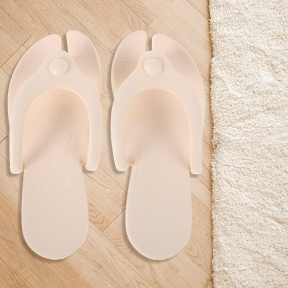 LULULION 1 Pair Foldable Slippers For Women Portable Design EVA For Spa Use Hotel Stay And Travel