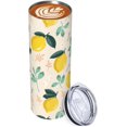 thumbnail image 2 of 20oz Insulated Stainless Steel Tumbler Mug | Watercolor Lemon Cup with Lid and Straw | Hot and cold insulation |Suitable for Coffee Travel Office Car, 2 of 6