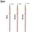 thumbnail image 2 of Juego de pinceles profesionales para delinear uñas en oro rosa: rotuladores ultrafinos para diseños precisos, perfectos para la aplicación creativa de esmaltes y diseños de uñas, 2 of 5