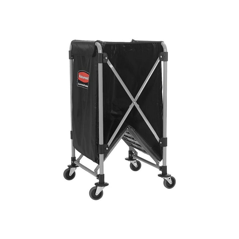 Rubbermaid Commercial Collapsible X-Cart, Large Rolling Cleaning