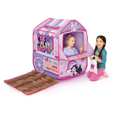 Minnie Mouse Deluxe Twist, Pop & Play Feature Veggie Stand Indoor Tent Intended for Children Ages 2 to 6