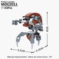 thumbnail image 1 of MOOXI Most Complete Space Wars Droid Spider Bot Sentry Adult Building Block Set MOC Brick Model Kit DIY Diorama Toy For Boy Gift,MOC2011, 1 of 13