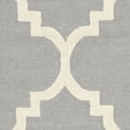 thumbnail image 6 of SAFAVIEH Cambridge Justine Geometric Quatrefoil Wool Area Rug, Silver/Ivory, 9' x 12', 6 of 7