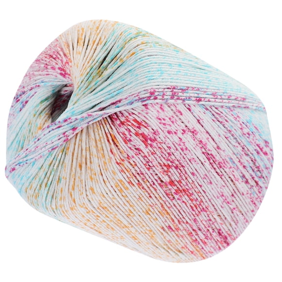 COOPHYA Cotton Yarn for Textile Crafting Multicolor Worsted Weight 1 Roll