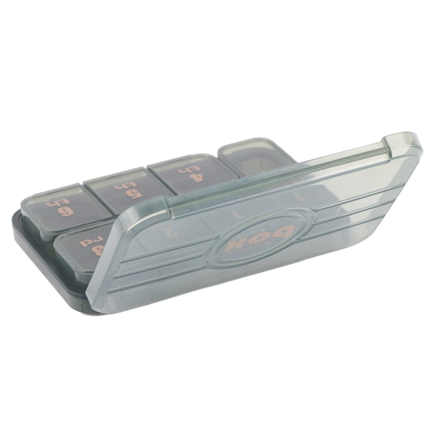 Estuche portátil para medicamentos, organizador de medicamentos, caja de plástico portátil para medicamentos, organizador de vitaminas, diseño de última generación