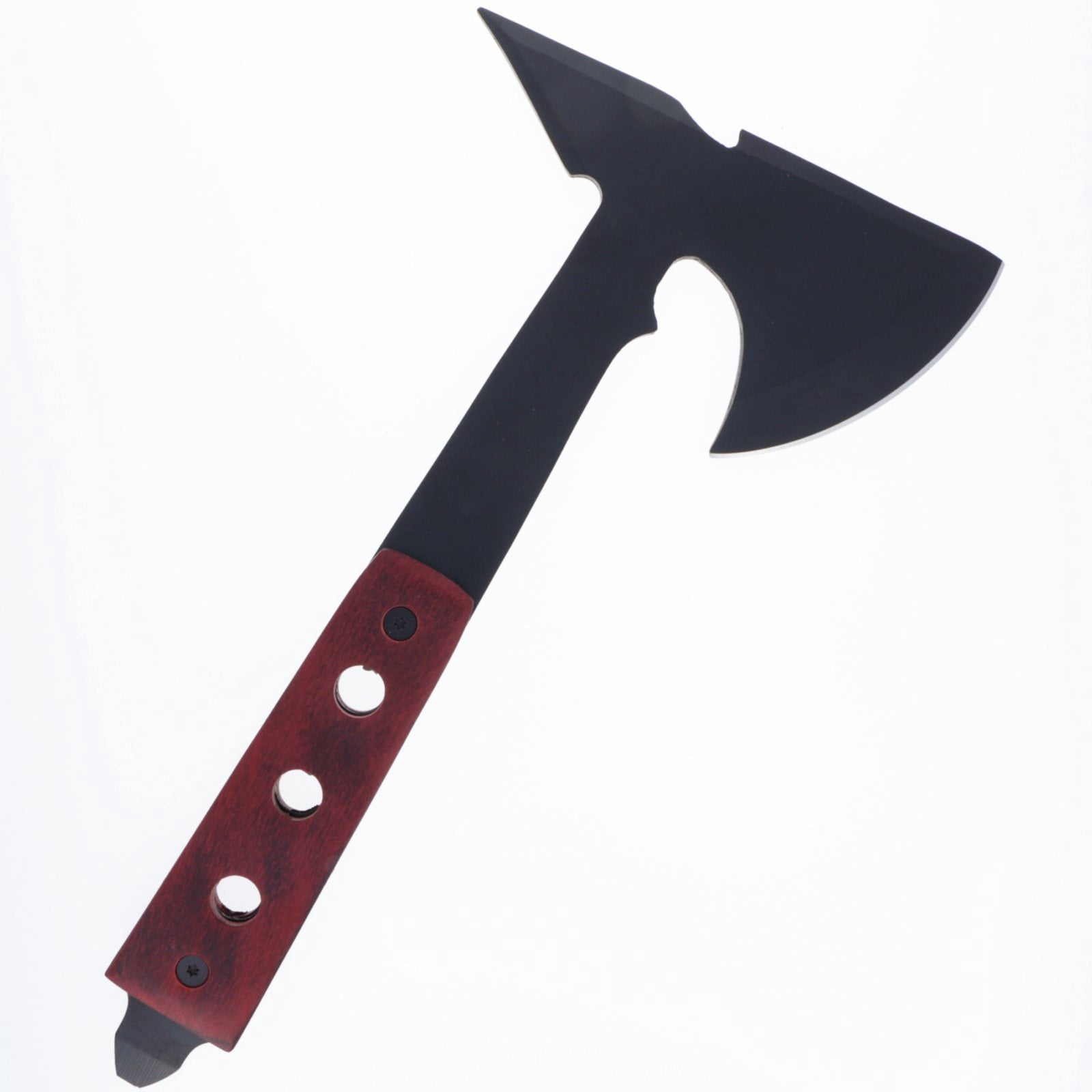 14 Inch Full Tang Camping Hatchet Axe with Wooden Handle, Ultra Lightweight