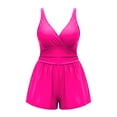 thumbnail image 5 of Plus Size Swim Romper Women Modest One Piece Swimsuit Full Coverage Boyleg with Pockets 2026 Bathing Suit Swimwear Summer Beach Vacation Outfits, 5 of 8