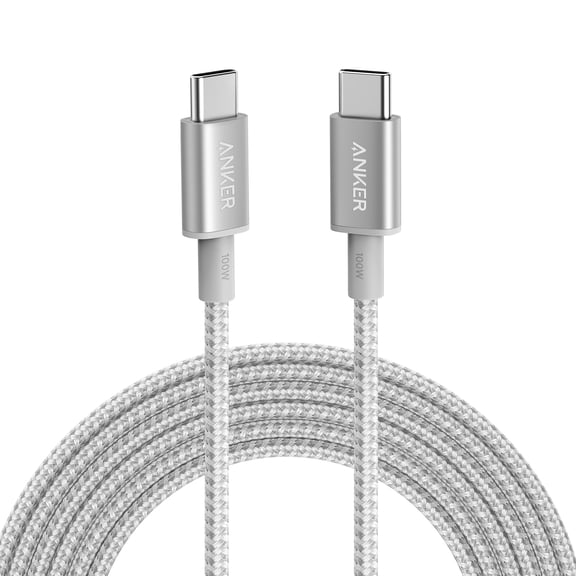 Anker USB-C to USB-C Cable (10ft, 100W Nylon)