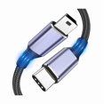 thumbnail image 1 of wonima11 USB C to Mini USB Cable1FT, [Aluminum Shell, Braided] Durable Mini-B 5-Pin to Type-C Data Charging Charger OTG Cord for Hero 3+, PS3 Controller, Canon Nikon Camera, GPS, Blue Yeti, 1 of 1