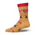 thumbnail image 3 of Crazy Socks – Twix Logos Unisex Crew Socks Large – Fun Candy Graphic, Comfortable All-Day Wear,, 3 of 4