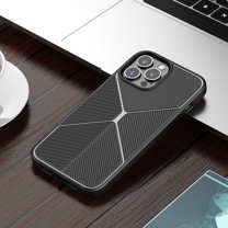 Dteck Rugged Case for iPhone 13 Pro Max Line Pattern Ultra Slim Thin Soft TPU Shockproof Full Protection Non-Slip Cover For iPhone 13 Pro Max,Black