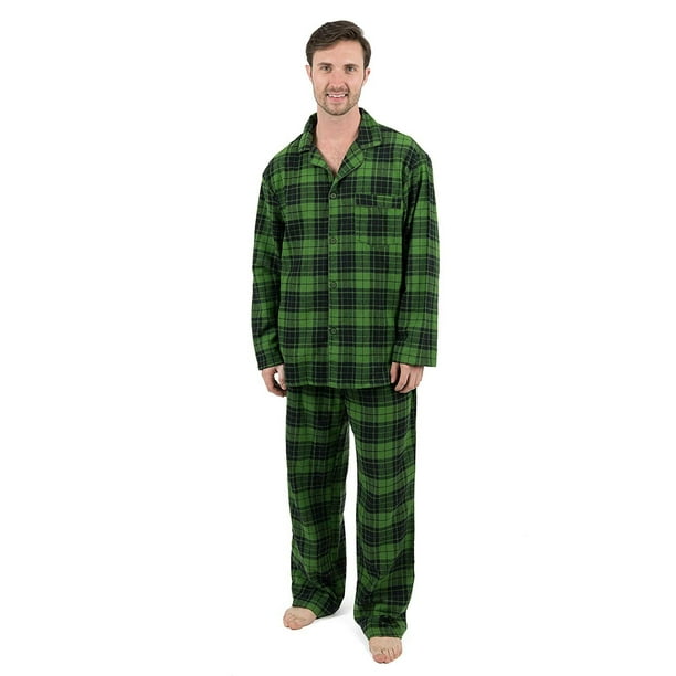 Leveret Leveret Mens Pajamas Flannel Pjs 2 Piece Christmas Pajama Set Penguin Size Large Walmart Com Walmart Com