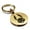 Gold, variant on Stainless Steel Year of the Rabbit Zodiac Round Medallion Keychain Circle Ring