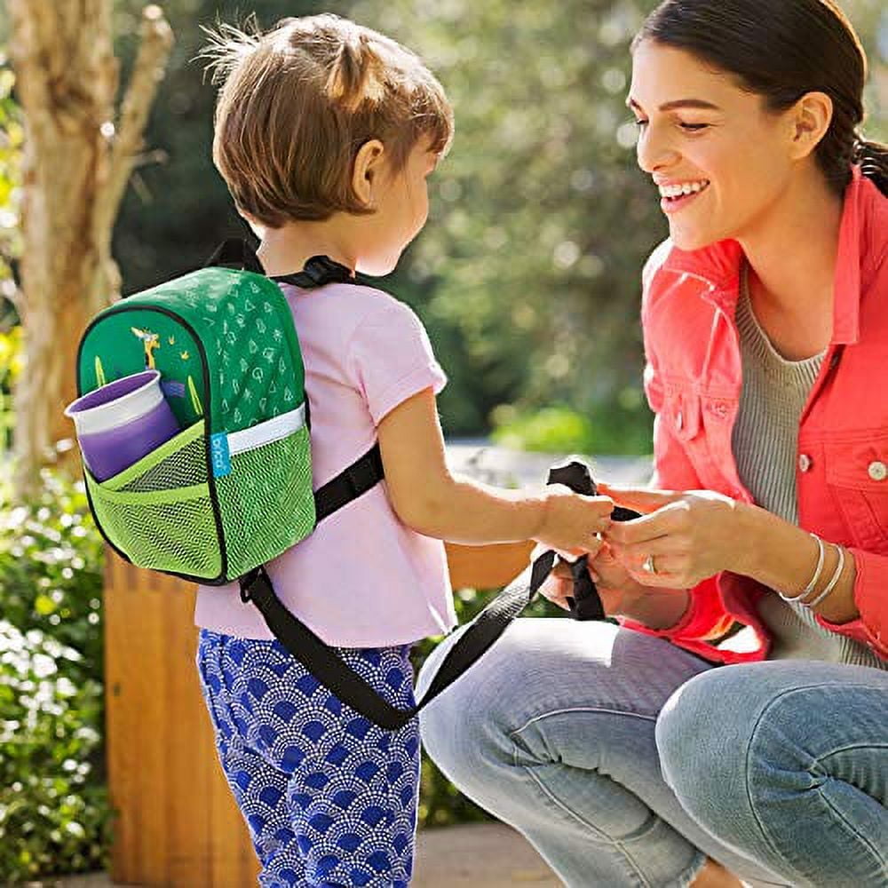 Munchkin® Brica® By-My-Side™ Toddler Safety Harness Backpack with Leash, Giraffe, Green, Unisex