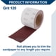 thumbnail image 5 of Papel de lija largo P120 Unique Bargains 393.70"x3.94" Rollo de lija roja de terciopelo 1 pieza, 5 of 6