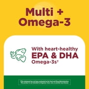 Nature Made Multivitamin + Omega-3 Gummies, Gummy Vitamins for Nutritional Support, 80 Ct