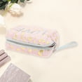 thumbnail image 3 of Unique Bargains 1 Pc Women Portable Leopard Sequin LOVE Makeup Bag for Travel Vacation Plush Pink, 3 of 3