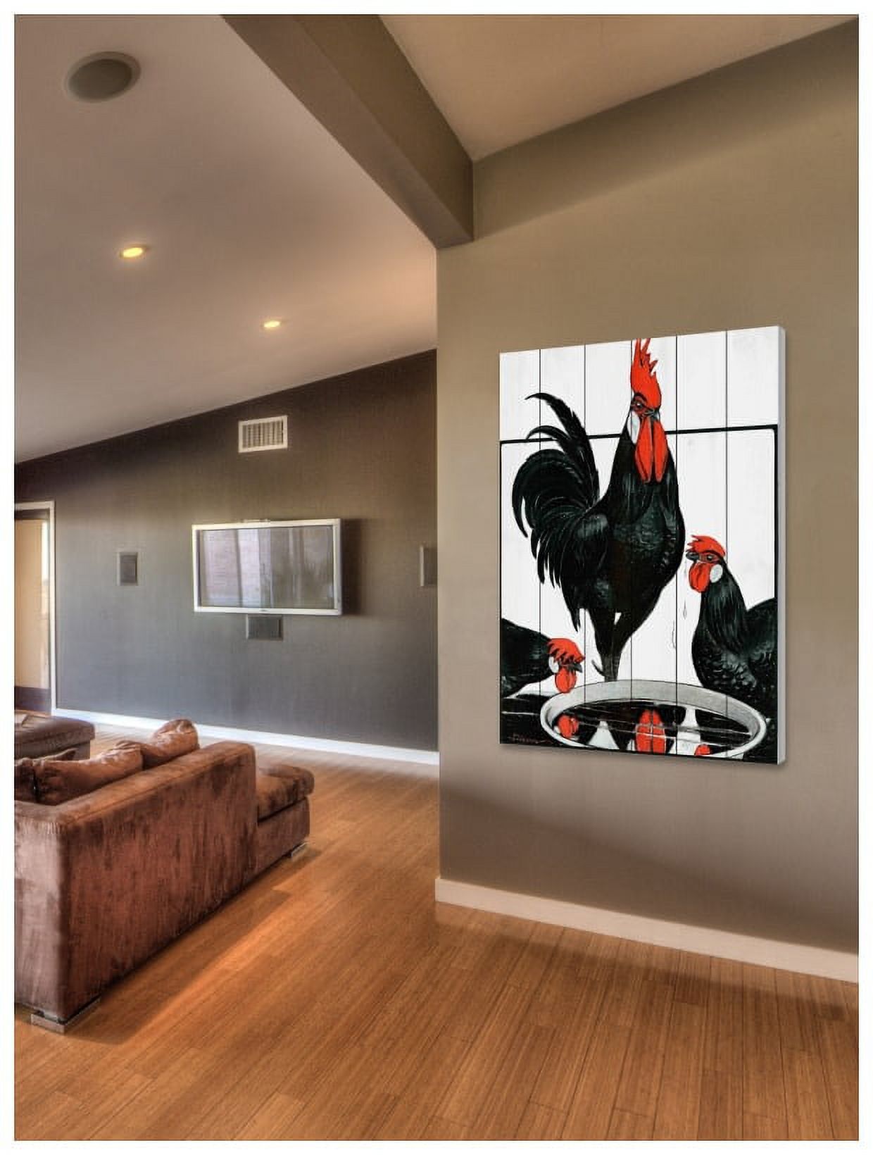 Marmont Hill "Journal Poultry 2" Painting Print on White Wood