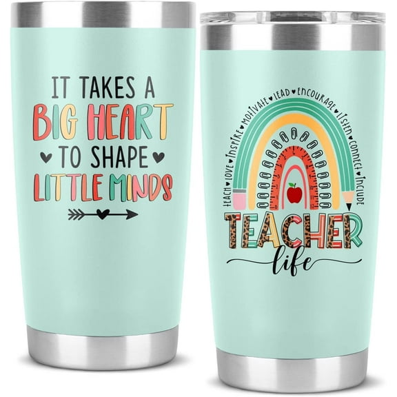 Athenstics Teacher 20 Oz Stainless Steel Tumbler Glasses