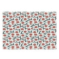thumbnail image 1 of Tulip Cutting Board, Original Vintage Inspired Irregular Dutch Tulips and Leaf Ornate Boho Retro Artprint, Decorative Tempered Glass Cutting and Serving Board, Large Size, Red Green, by Ambesonne, 1 of 1