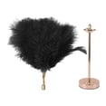 thumbnail image 4 of Feather Decoration Lamp, 3 Color Switching Infinite Dimming USB Charging Desk Light 2000mAh Battery Electroplating Process Glossy Texture  For Wedding Party, 4 of 7
