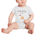 thumbnail image 2 of My Big Brother Is A Rough Collie Dog Cute Baby Bodysuit Unisex, 2 of 5