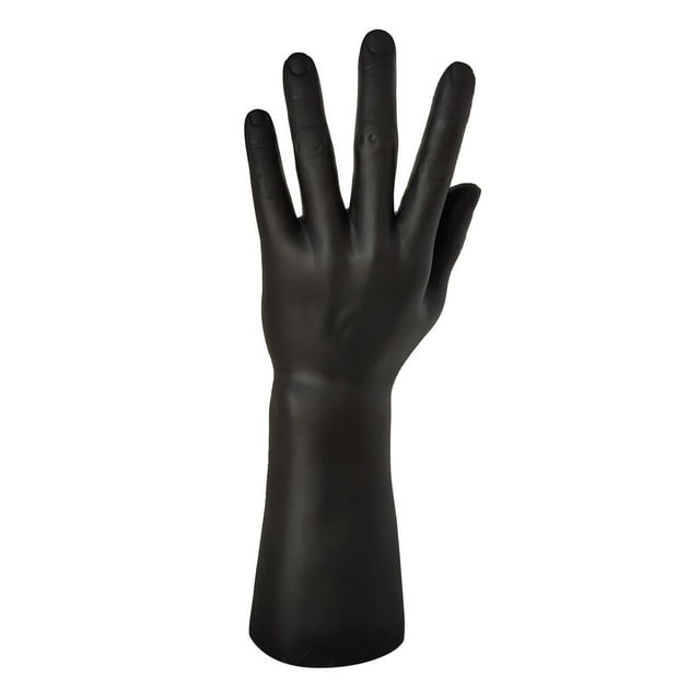 Maniquí de mano izquierda Sharpla para joyería reloj guantes anillo negro