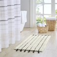 thumbnail image 2 of INK+IVY Arbor 100 Percent Cotton Pile Tufted Bath Rug in Black/Neutral, 2 of 11