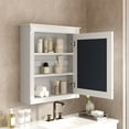 thumbnail image 3 of Euroco 24'' x 27'' Wall Mounted Bathroom Storage Cabinet with Mirror, Medicine Cabinet with Height Adjustable Shelf, Over the Toilet Space Saver Cabinet, 3 of 8