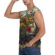 thumbnail image 3 of Fotbe Floral Rhino With Birds Men's Camiseta sin Mangas Estampada para Hombres, Playera Casual para Gimnasio, Entrenamiento, Playa-3X-Large, 3 of 7