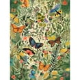 thumbnail image 1 of Butterflies Flying in Spring Field Modern Folk Art Large Wall Art Poster Print Thick Paper 18X24 Inch, 1 of 5