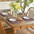 thumbnail image 6 of Sm:)e Purple Placemats 12 x 18 Inch Set of 4, Seasonal Washable Kitchen Dining Table Decoration for Home Party, 6 of 7