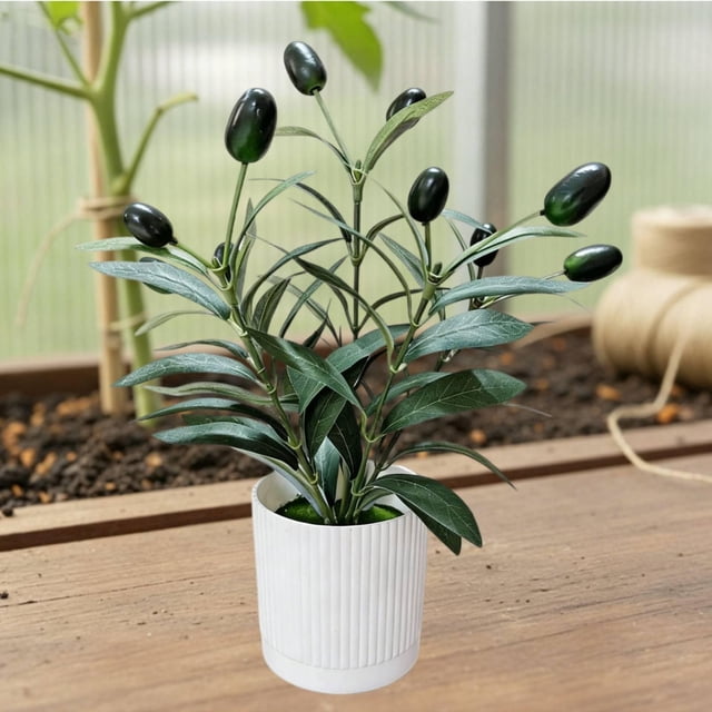 olivo artificial, adorno escritorio, planta artificial en maceta, centro mesa para sala estar, escritorio interior, estilo