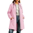 thumbnail image 3 of ATOYSOY Long Raincoat for Women Waterproof Rain Jackets with Hooded Outdoor Light Windbreaker Trench Coat 2026, 3 of 8