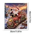 thumbnail image 3 of 2026 New DIY Christmas Pearl Painting Art Kit, Relaxing Handmade Beaded Craft, Beginner Friendly Xmas Table & Wall Decoration for Adults(Train Santa), 3 of 6