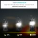 thumbnail image 3 of Luces de Camping, 2 x Linterna de Camping Lámpara de Camping LED portátil con Pilas con Gancho Plegable, Emergencia, Senderismo, Camping, Negro, 3 of 5