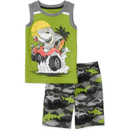 Baby Boys' 2 Piece Graphic Tank and Short Set - Walmart.com