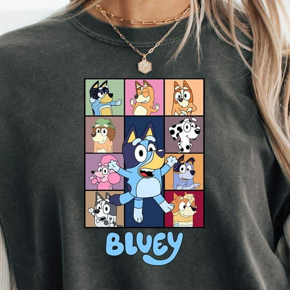 Bluey Shirt, Family Heeler Tee, Bingo Tshirt, , Dad Bandit Tee, Mom Chilli Tee, Grandad Tee, Uncle Rad Tshirt, Coco Tee Unisex S-5XL Hot Trending Shirt, Vintage Birthday Gift