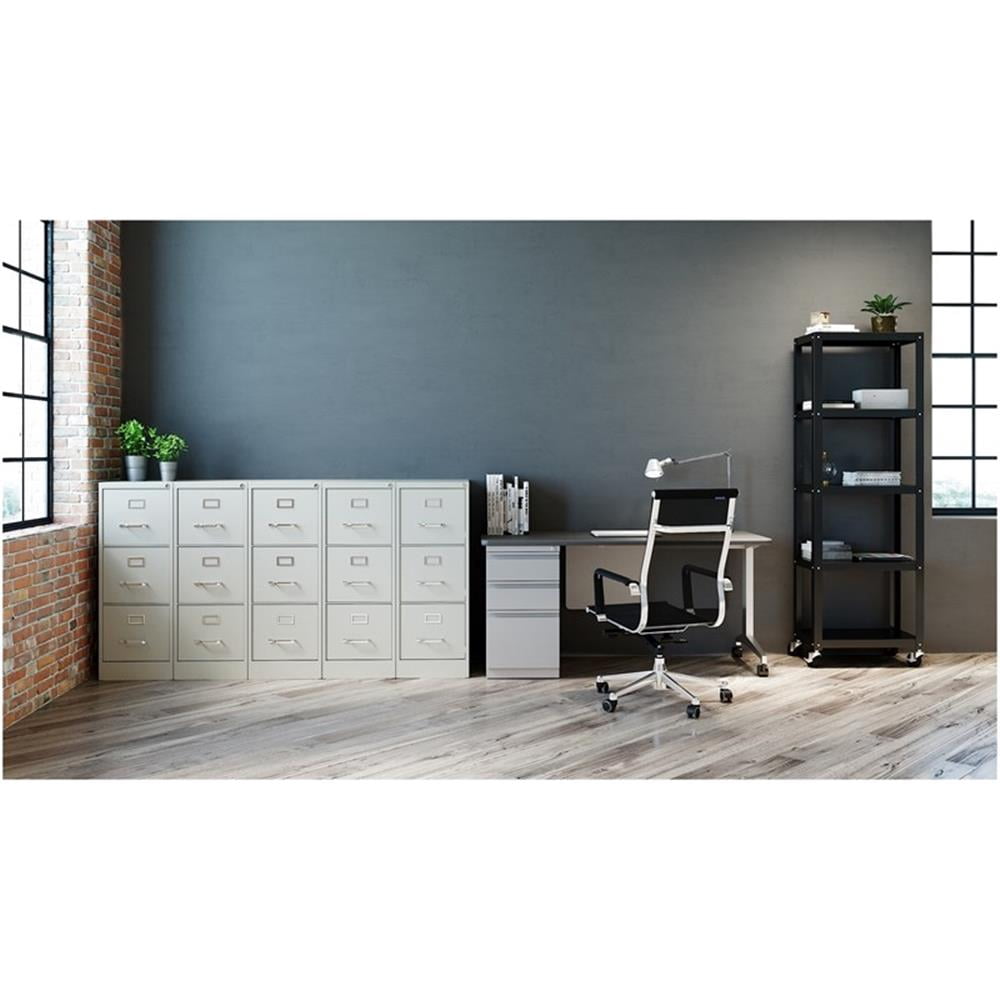 UrbanPro Metal Light Gray Filing Cabinet Vertical 3-Drawers 40.19"H Unassembled