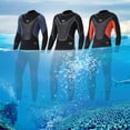 thumbnail image 3 of Men 3mm Neoprene Full-body Wetsuit with Back Zipper Diving Suit, 3 of 8