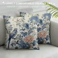 thumbnail image 3 of ARISTURING Chinoiserie Pillow Covers Blue and White Outdoor Pillows Blue Birds Flowers Throw Pillow Covers Square Cushion Cover Decor for Bedroom Couch Bed Living Room Sofa Chair, 3 of 5