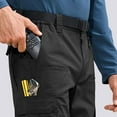 thumbnail image 5 of WTOBBY Men's Ripstop Cargo Work Pants Breathable Mountaineering Construction Trousers with Multi-Pockets - Durable Outdoor Camping Hiking Utility Pants Performance Design Quality,Black L, 5 of 5